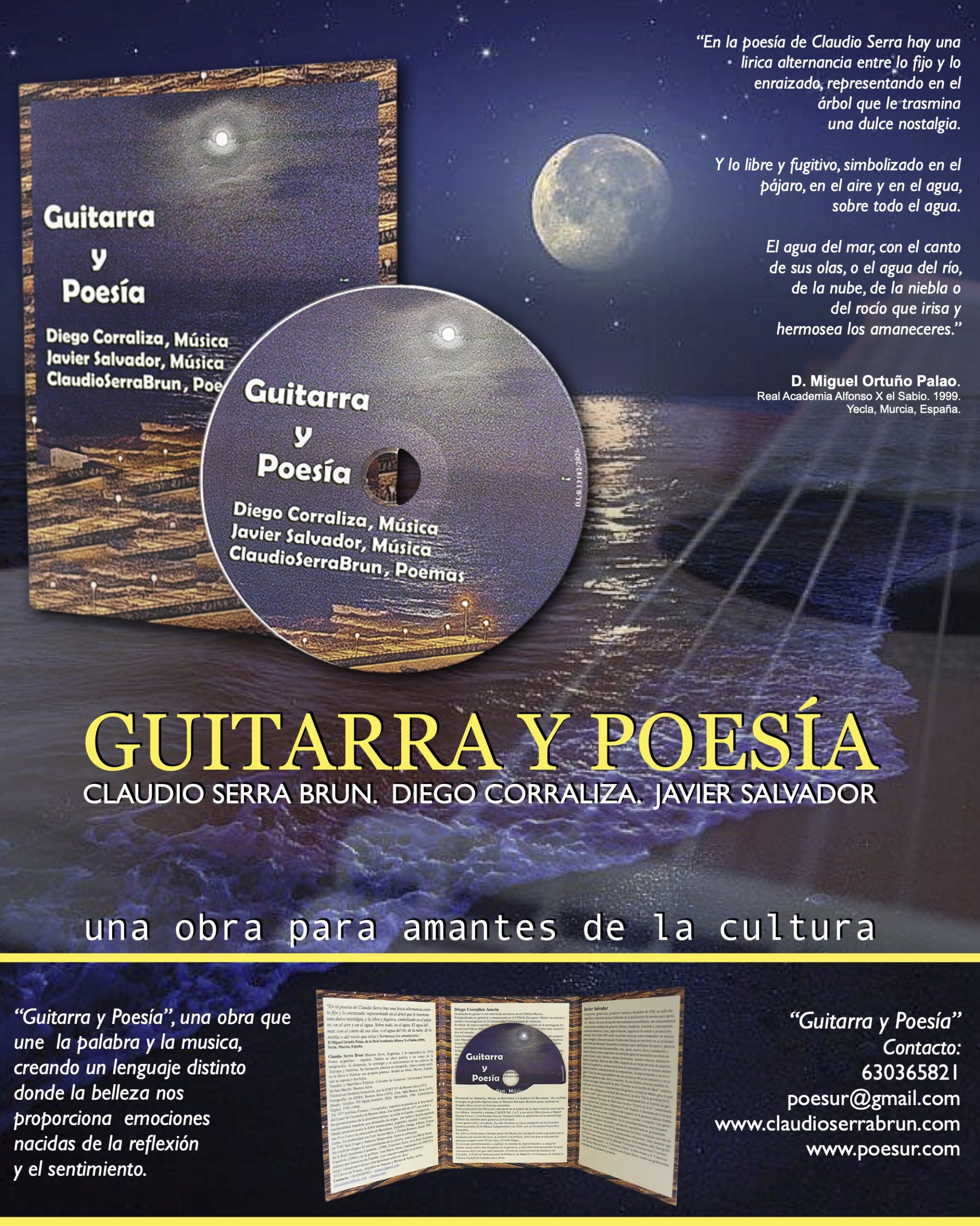 Cartel promocional Guitarra y Poesía